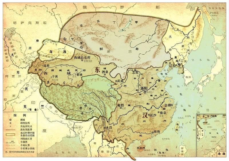 東漢歷史簡介：東漢時期的歷史、東漢歷史地圖