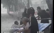 老人被沖倒 公交司機(jī)用車擋住激流 小舉有大愛!