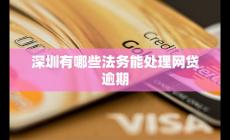 深圳有哪些法務(wù)能處理網(wǎng)貸逾期