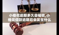 小橙花逾期多久會(huì)催收,借款逾期后會(huì)發(fā)生什么
